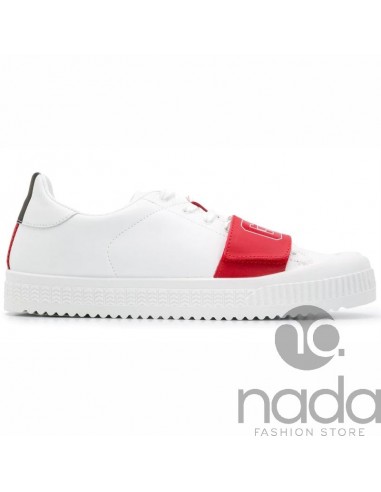 GCDS Scarpe Bianco Rosso